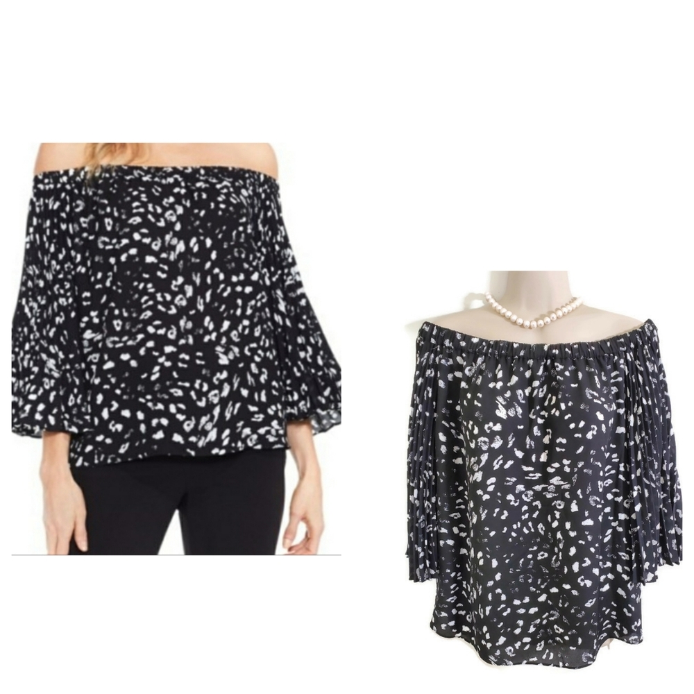 Vince Camuto Off The Shoulder Blouse Sz Small